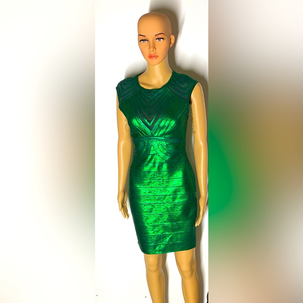 mini dress green